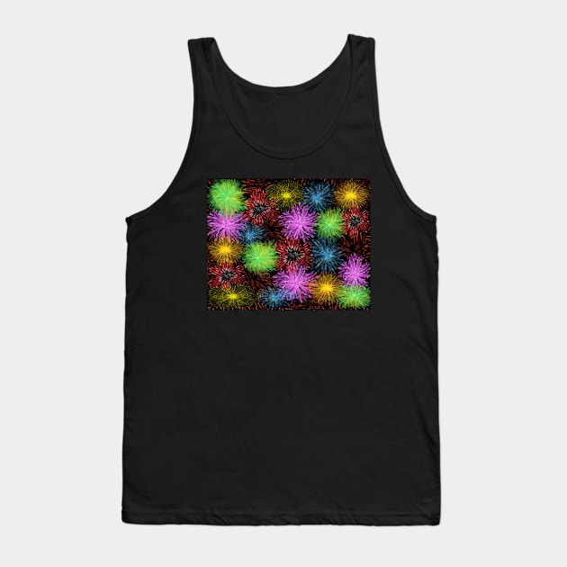 Festive Fireworks Tank Top by Art By LM Designs 